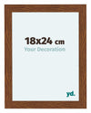 Como MDF Photo Frame 18x24cm Oak Rustiek Front Size | Yourdecoration.co.uk
