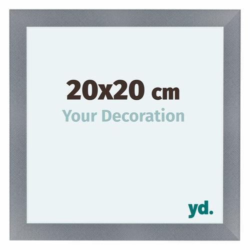 Como MDF Photo Frame 20x20cm Aluminium Brushed Front Size | Yourdecoration.co.uk