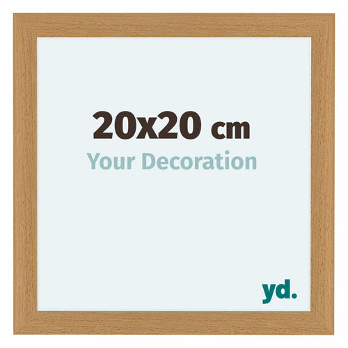 Como MDF Photo Frame 20x20cm Beech Front Size | Yourdecoration.co.uk