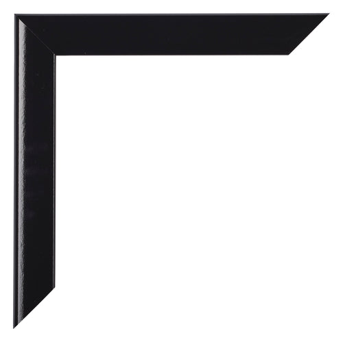 Como MDF Photo Frame 20x20cm Black High Gloss Corner | Yourdecoration.co.uk