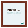 Como MDF Photo Frame 20x20cm Cherry Front Size | Yourdecoration.co.uk