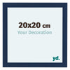 Como MDF Photo Frame 20x20cm Dark Blue Swept Front Size | Yourdecoration.co.uk