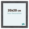 Como MDF Photo Frame 20x20cm Gray Swept Front Size | Yourdecoration.co.uk
