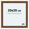 Como MDF Photo Frame 20x20cm Oak Rustiek Front Size | Yourdecoration.co.uk