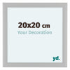 Como MDF Photo Frame 20x20cm White Woodgrain Front Size | Yourdecoration.co.uk