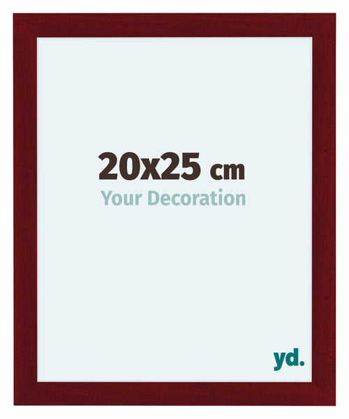 Como MDF Photo Frame 20x25cm Wine Red Swept Front Size | Yourdecoration.co.uk