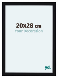 Como MDF Photo Frame 20x28cm Black High Gloss Front Size | Yourdecoration.co.uk