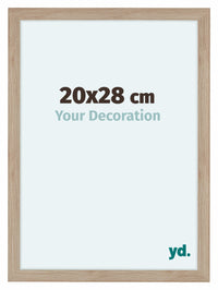 Como MDF Photo Frame 20x28cm Oak Light Front Size | Yourdecoration.co.uk