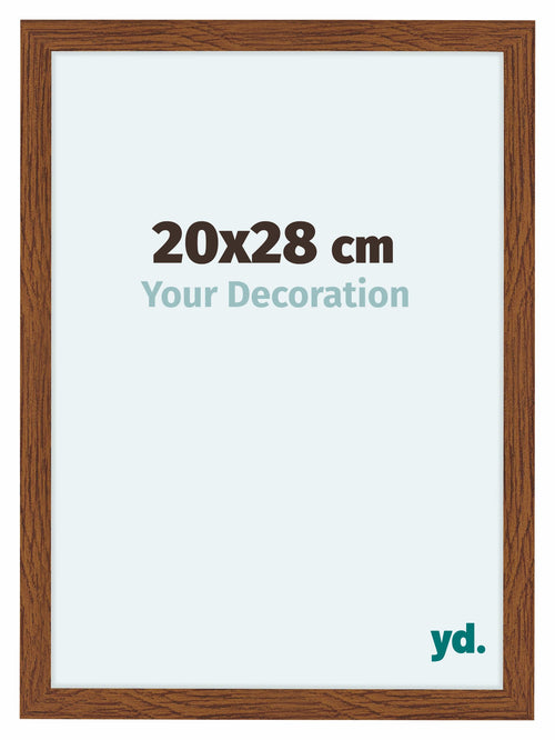 Como MDF Photo Frame 20x28cm Oak Rustiek Front Size | Yourdecoration.co.uk