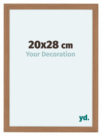 Como MDF Photo Frame 20x28cm Walnut Light Front Size | Yourdecoration.co.uk
