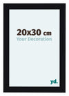 Como MDF Photo Frame 20x30cm Black High Gloss Front Size | Yourdecoration.co.uk
