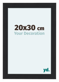 Como MDF Photo Frame 20x30cm Black Woodgrain Front Size | Yourdecoration.co.uk