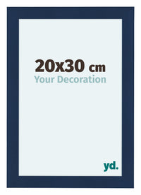 Como MDF Photo Frame 20x30cm Dark Blue Swept Front Size | Yourdecoration.co.uk