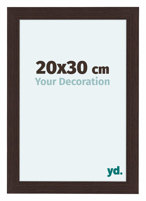 Como MDF Photo Frame 20x30cm Oak Dark Front Size | Yourdecoration.co.uk
