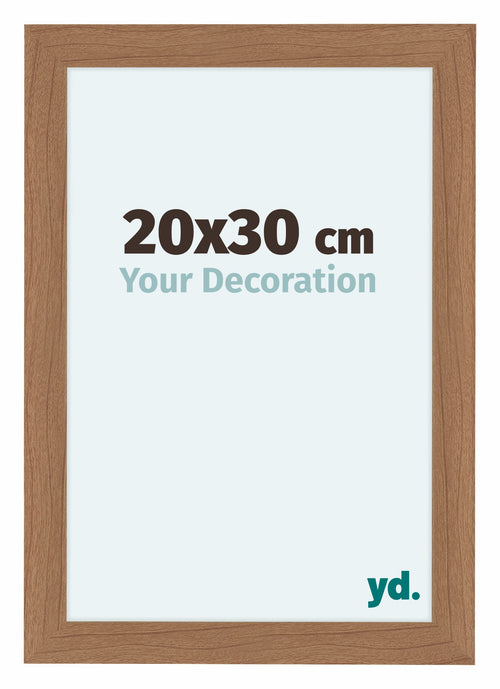 Como MDF Photo Frame 20x30cm Walnut Light Front Size | Yourdecoration.co.uk