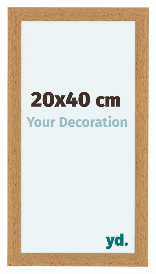 Como MDF Photo Frame 20x40cm Beech Front Size | Yourdecoration.co.uk