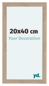 Como MDF Photo Frame 20x40cm Oak Light Front Size | Yourdecoration.co.uk
