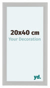 Como MDF Photo Frame 20x40cm White Woodgrain Front Size | Yourdecoration.co.uk