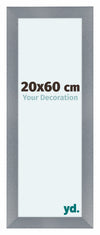 Como MDF Photo Frame 20x60cm Aluminium Brushed Front Size | Yourdecoration.co.uk