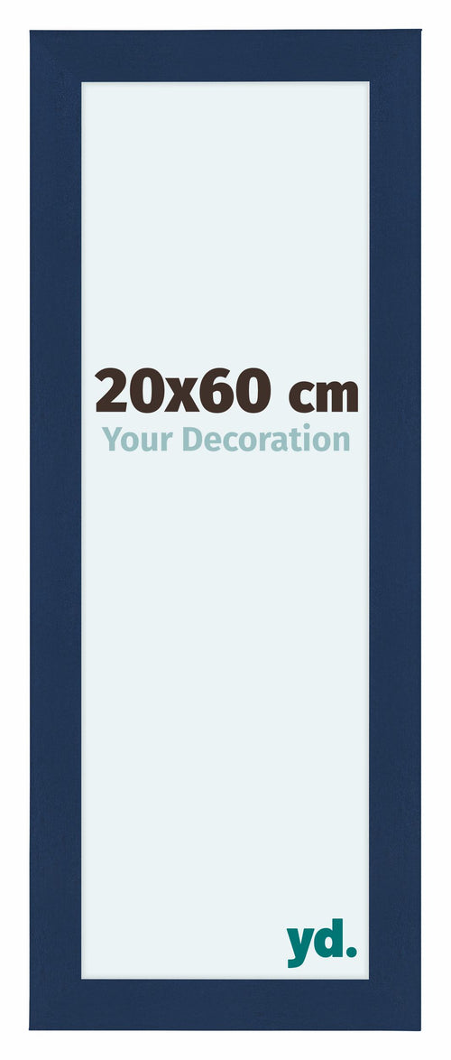 Como MDF Photo Frame 20x60cm Dark Blue Swept Front Size | Yourdecoration.co.uk