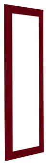 Como MDF Photo Frame 20x60cm Wine Red Swept Front Oblique | Yourdecoration.co.uk