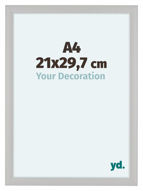 Como MDF Photo Frame 21x29 7cm A4 White Woodgrain Front Size | Yourdecoration.co.uk