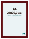 Como MDF Photo Frame 21x29 7cm A4 Wine Red Swept Front Size | Yourdecoration.co.uk