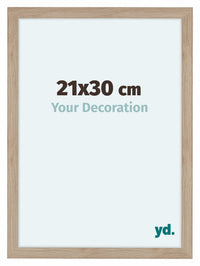 Como MDF Photo Frame 21x30cm Oak Light Front Size | Yourdecoration.co.uk