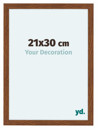 Como MDF Photo Frame 21x30cm Oak Rustiek Front Size | Yourdecoration.co.uk