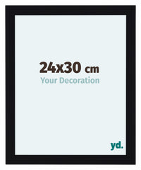 Como MDF Photo Frame 24x30cm Black High Gloss Front Size | Yourdecoration.co.uk