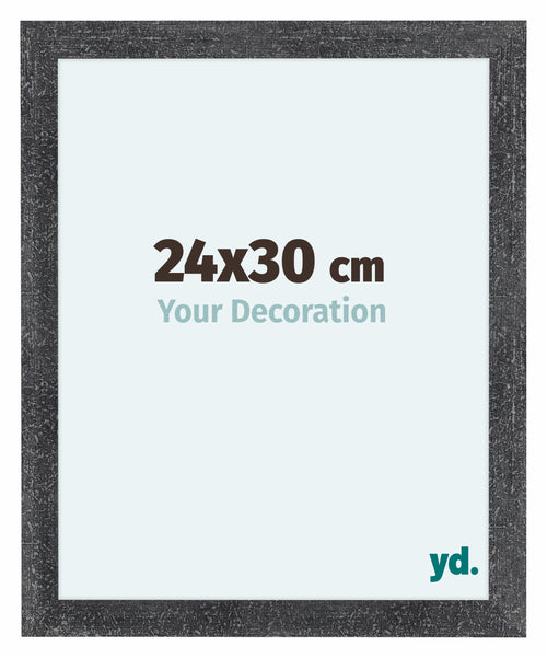 Como MDF Photo Frame 24x30cm Gray Swept Front Size | Yourdecoration.co.uk