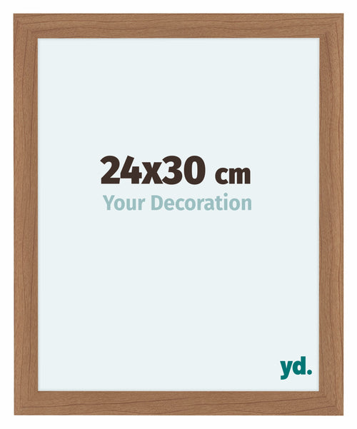 Como MDF Photo Frame 24x30cm Walnut Light Front Size | Yourdecoration.co.uk