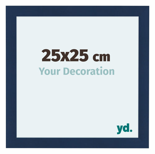Como MDF Photo Frame 25x25cm Dark Blue Swept Front Size | Yourdecoration.co.uk