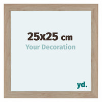 Como MDF Photo Frame 25x25cm Oak Light Front Size | Yourdecoration.co.uk