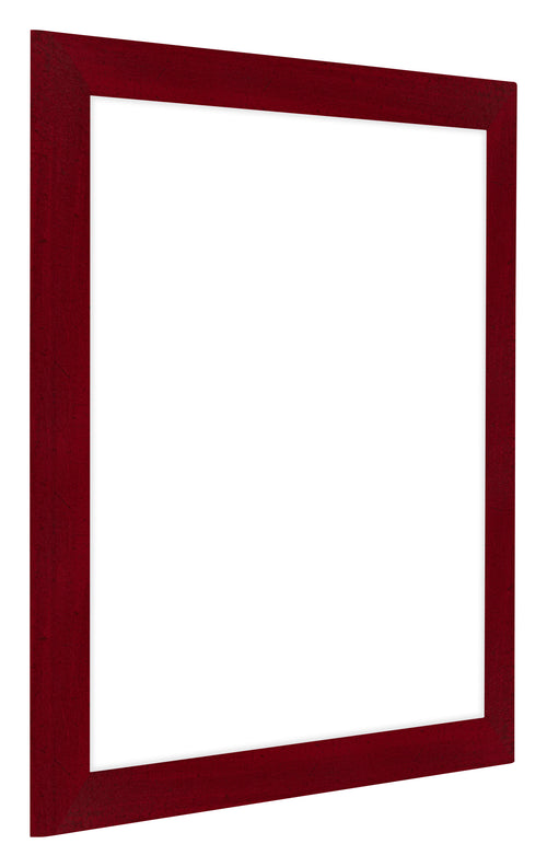 Como MDF Photo Frame 25x25cm Wine Red Swept Front Oblique | Yourdecoration.co.uk