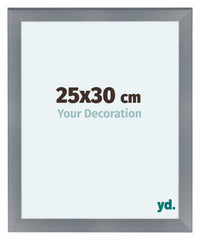 Como MDF Photo Frame 25x30cm Aluminium Brushed Front Size | Yourdecoration.co.uk