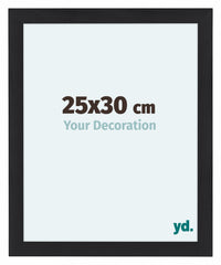 Como MDF Photo Frame 25x30cm Black Woodgrain Front Size | Yourdecoration.co.uk