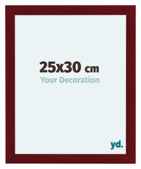 Como MDF Photo Frame 25x30cm Wine Red Swept Front Size | Yourdecoration.co.uk