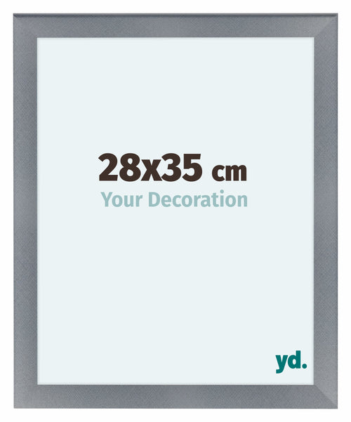 Como MDF Photo Frame 28x35cm Aluminium Brushed Front Size | Yourdecoration.co.uk