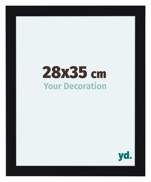 Como MDF Photo Frame 28x35cm Black High Gloss Front Size | Yourdecoration.co.uk
