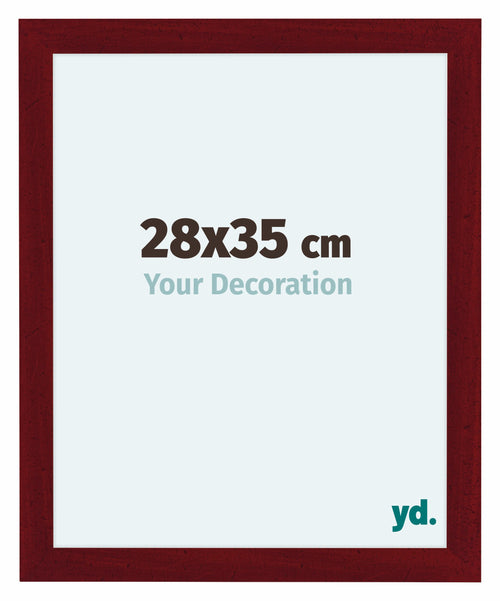 Como MDF Photo Frame 28x35cm Wine Red Swept Front Size | Yourdecoration.co.uk
