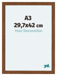 Como MDF Photo Frame 29 7x42cm A3 Oak Rustiek Front Size | Yourdecoration.co.uk