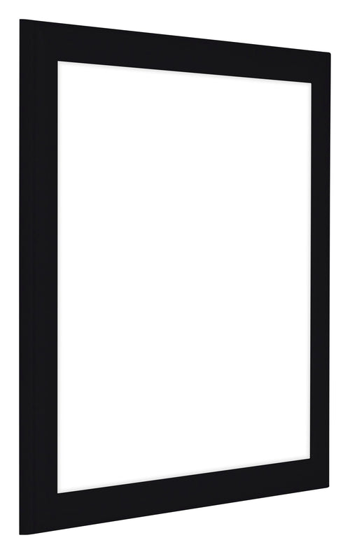 Como MDF Photo Frame 30x30cm Black High Gloss Front Oblique | Yourdecoration.co.uk