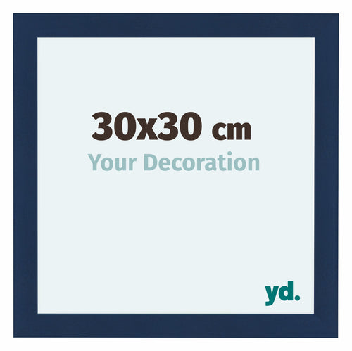 Como MDF Photo Frame 30x30cm Dark Blue Swept Front Size | Yourdecoration.co.uk