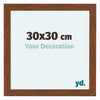 Como MDF Photo Frame 30x30cm Oak Rustiek Front Size | Yourdecoration.co.uk
