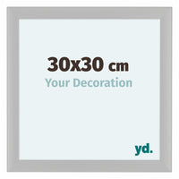 Como MDF Photo Frame 30x30cm White Woodgrain Front Size | Yourdecoration.co.uk