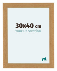 Como MDF Photo Frame 30x40cm Beech Front Size | Yourdecoration.co.uk