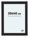 Como MDF Photo Frame 30x40cm Black Woodgrain Front Size | Yourdecoration.co.uk