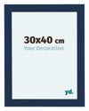 Como MDF Photo Frame 30x40cm Dark Blue Swept Front Size | Yourdecoration.co.uk