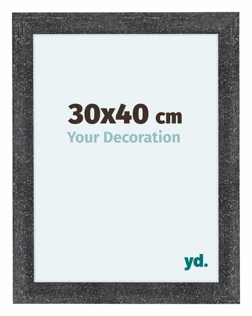 Como MDF Photo Frame 30x40cm Gray Swept Front Size | Yourdecoration.co.uk